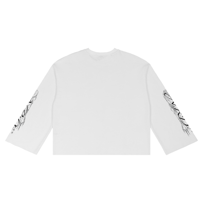 white mysterious longsleeve
