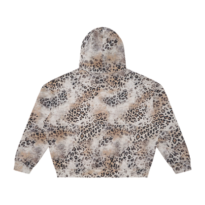 washed leopard zipup