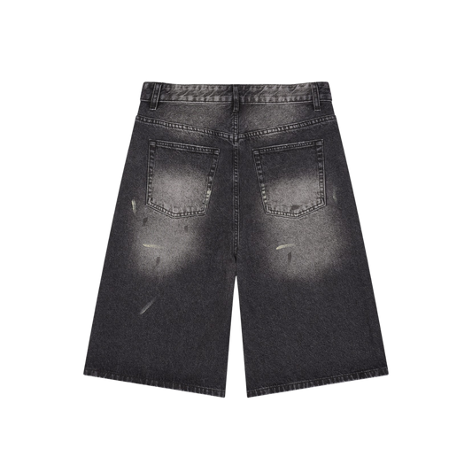 baggy black jorts