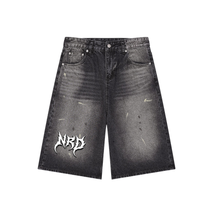 baggy black jorts
